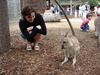 It was customary to squat while talking to the big wabbits