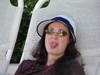 Gini and her new hat, tongue not included :P
