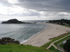 View of the never ending beach, from the top of the Mount