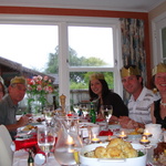 Christmas dinner at the Pecks