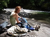 Enjoying the last rest break before the final trek out