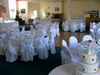 The reception, before the onslaught of people