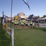 the whole team of B@stards running to the finish!