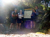 Morning spirits were high as we view the map of our proposed journey.