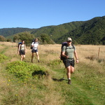 The tramp was a pleasant stroll through grassy fields .... 