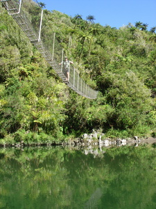 .... the uneasy crossing of four swing bridges ....