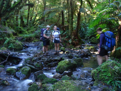 .... an unexpected two hour creek climb with 17 stream crossings (both ways) ....