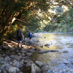 The river wading was unexpected!