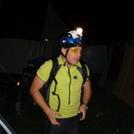 ... as does David, who joins Sonya for a pitch black ride