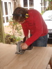 The concentration was not enough to prevent Tom from sawing through the wooden horse. Ooops!  Sorry Robin!