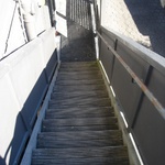 Entrance to the flat, past the doctors surgery