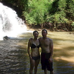 After a refreshing swim in one of the many water-holes on the trek.