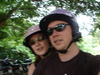 The Fonze and Gingins on the way back down the mountain.