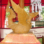 Thin wax art at Ubon Ratchathani's candle festival.