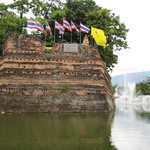 One of the corner embattlements in Chiang Mai's center.