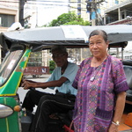 Our happy (we think) tuk tuk drivers.