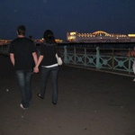 Jen and Dave, hand in hand. So cute.