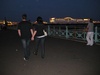 Jen and Dave, hand in hand.  So cute.
