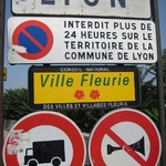 Lyon - the city of flowers. Horns not allowed.