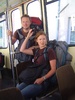 On our way to the youth hostel in Lyon.
