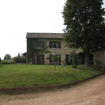 A view of the farmhouse.