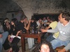 Partying in the cave.