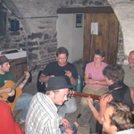 Guitar party in the cave.
