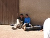 The Czechs enjoying some quiet time.