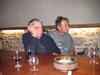 Daniel and Claude share a moment while watching the rugby.