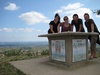 At the top of the hill with Romy and Andre