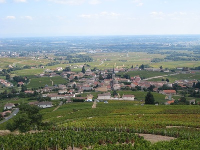 Fleurie from above.