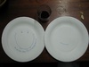 My attempt at a smiley face (on the right).