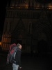 Tom in awe at the cathedral.