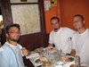The Frenchies - Anaud, David and Remee at the group dinner.