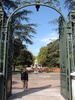Gate entrance to the Jardin
