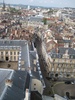 The city street layout with courtyards in every building