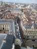 The city street layout with courtyards in every building