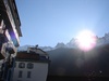 Sun rising over Chamonix