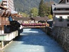 l'Arve river running through the town