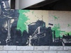 Impressive under the bridge graffiti. 