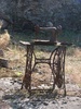 A Singer sewing machine just like mums but a bit on the rusty side