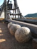 Catapult with big stones