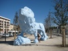 Le Lion created by Xavier Veilhan, made out of perspex