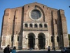 Basilica Saint Sernin from the front, spot the little tourist ant