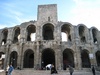 Looking up at the Amphitheatre built in 80 BC