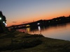 A beautiful sunset on the Rhone River