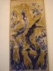 Yves Kline painted naked women and smudged them on this canvas.   
Ingenious?