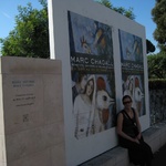 Outside the Marc Chigall musee