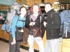 Three white faced kiwis on the road to Sicily