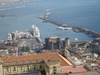 Ferry terminal with overlooking castle